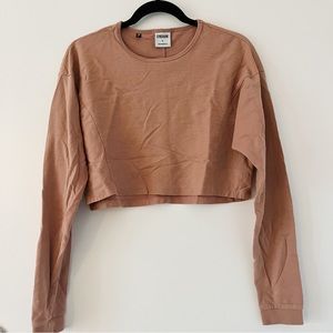 Gymshark Blush Pink Long Sleeve Cropped Top